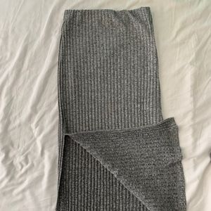 Ribbed Heather Grey Skirt